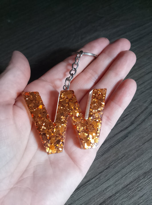 porte clé W cuivré