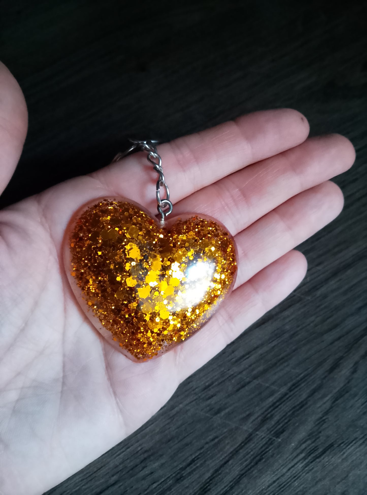 porte cle coeur cuivré