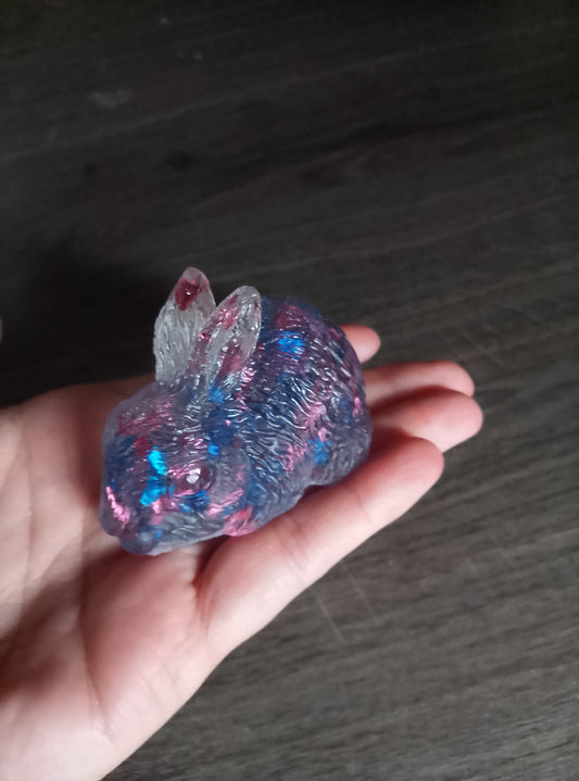 lapin rose et bleue