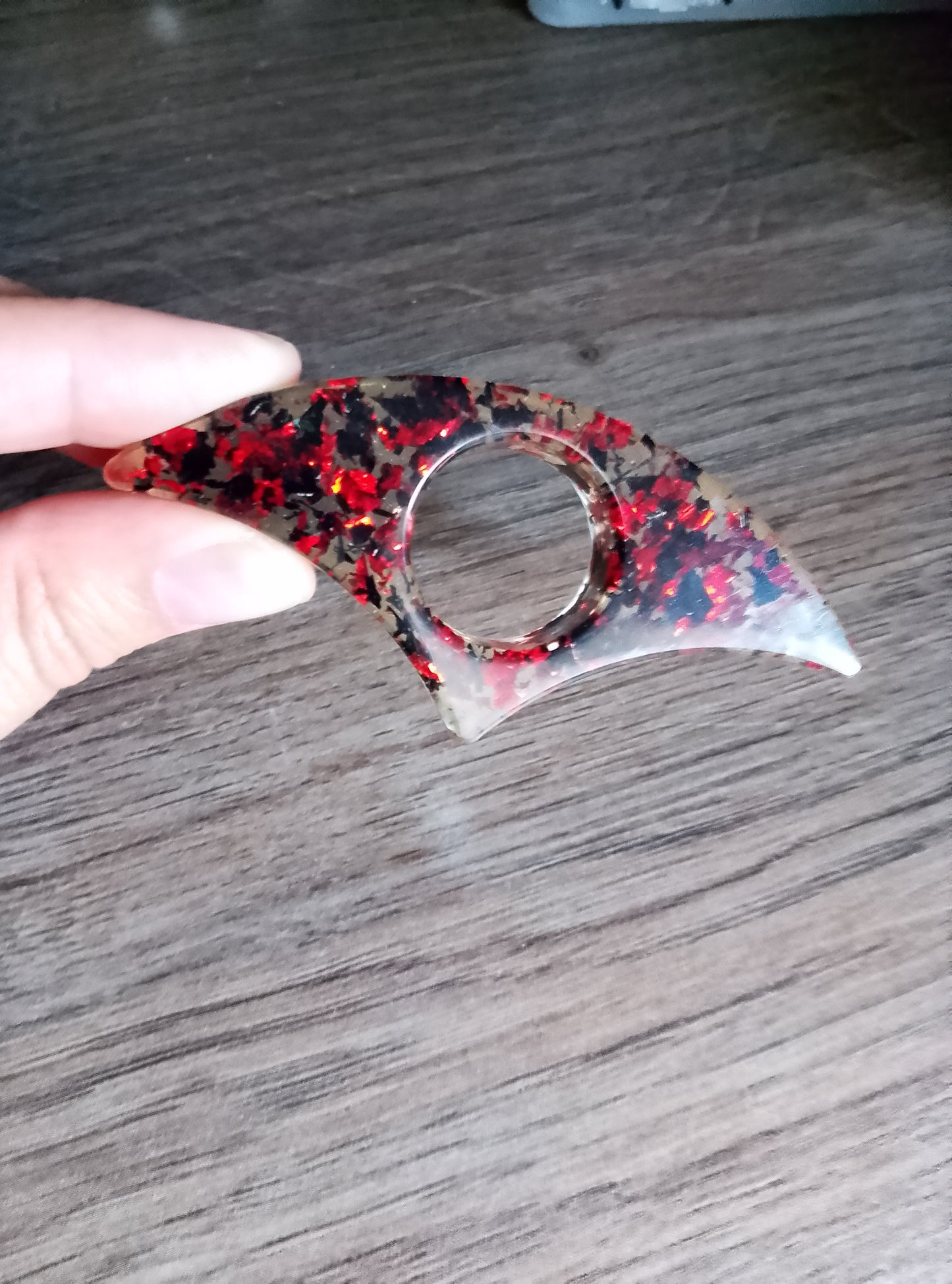 bague de lecture noir et rouge