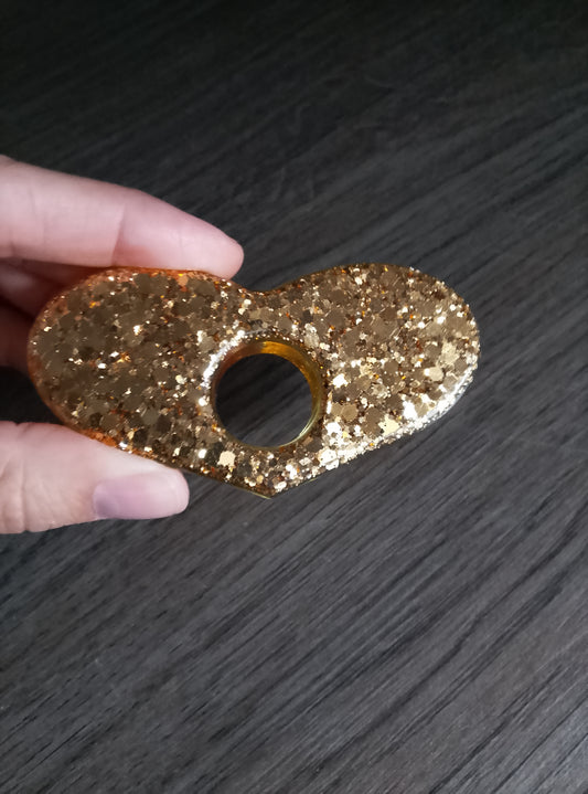 bague de lecture paillette or